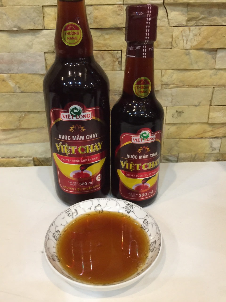 Nước mắm việt chay chai thủy tinh ngon thượng hạng 520ml