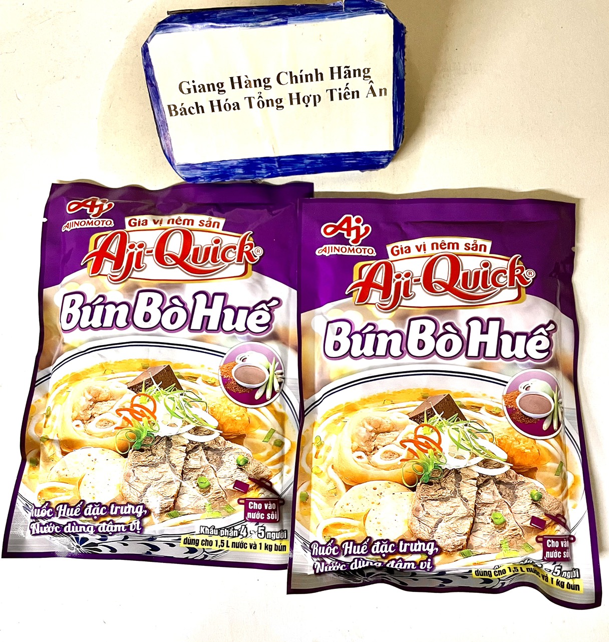 Combo 2 Gói Gia vị nêm sẵn Bún bò Huế Aji-Quick gói 59g