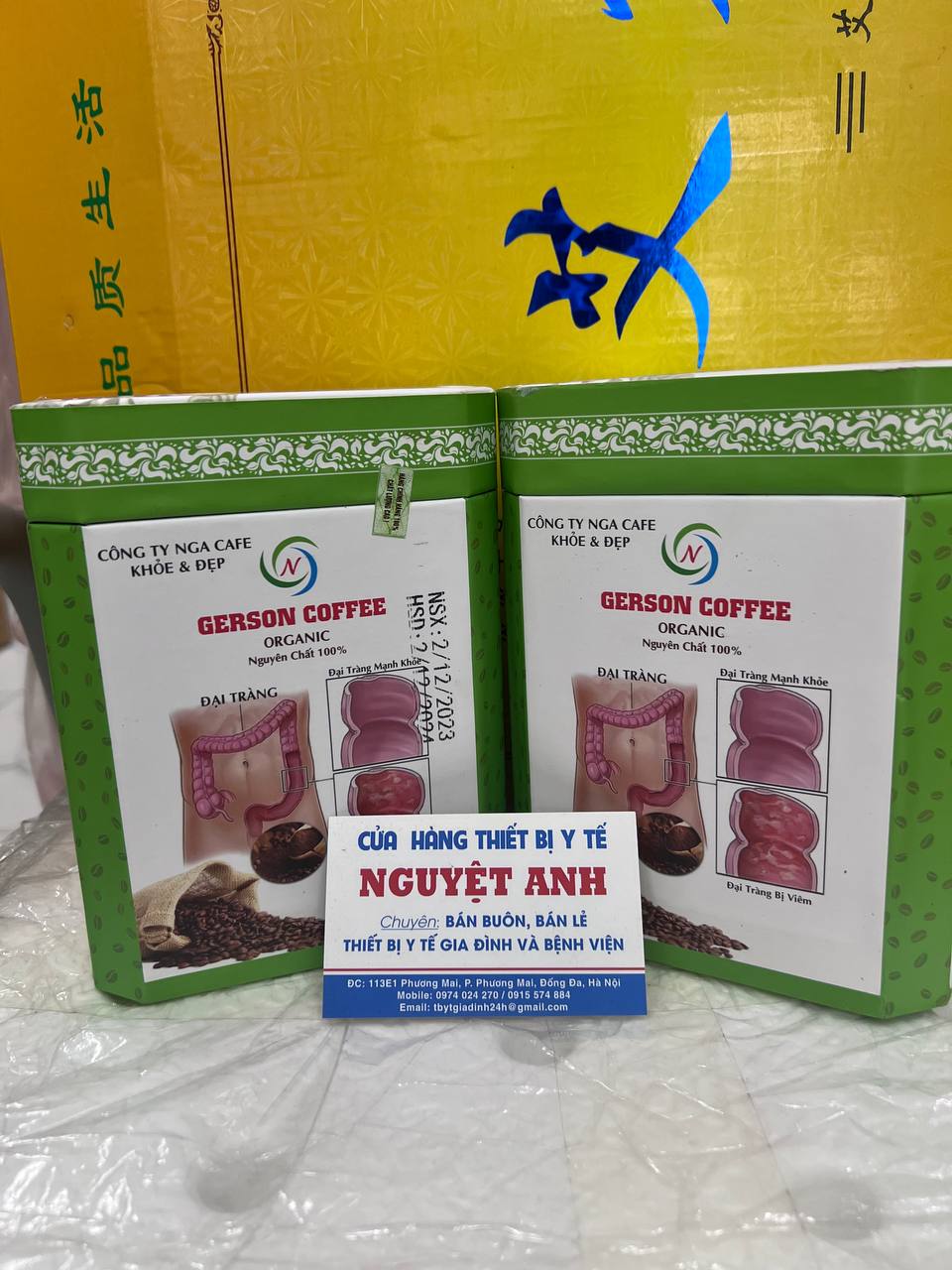 Cà phê hữu cơ thải độc đại tràng gerson coffee dạng túi lọc giúp thanh lọc cơ thể