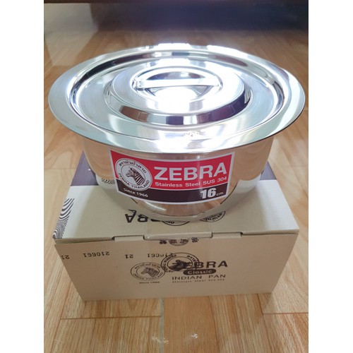Thố inox 304 zebra indian đường kính 14cm - 16cm - 18cm - 20cm - 24cm - 26cm