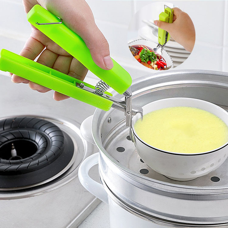 Dụng cụ gắp đồ nóng có lò xo, dụng cụ nhà bếp, đồ dùng tiện lợi, kẹp đồ ăn, taphoatoanquoc