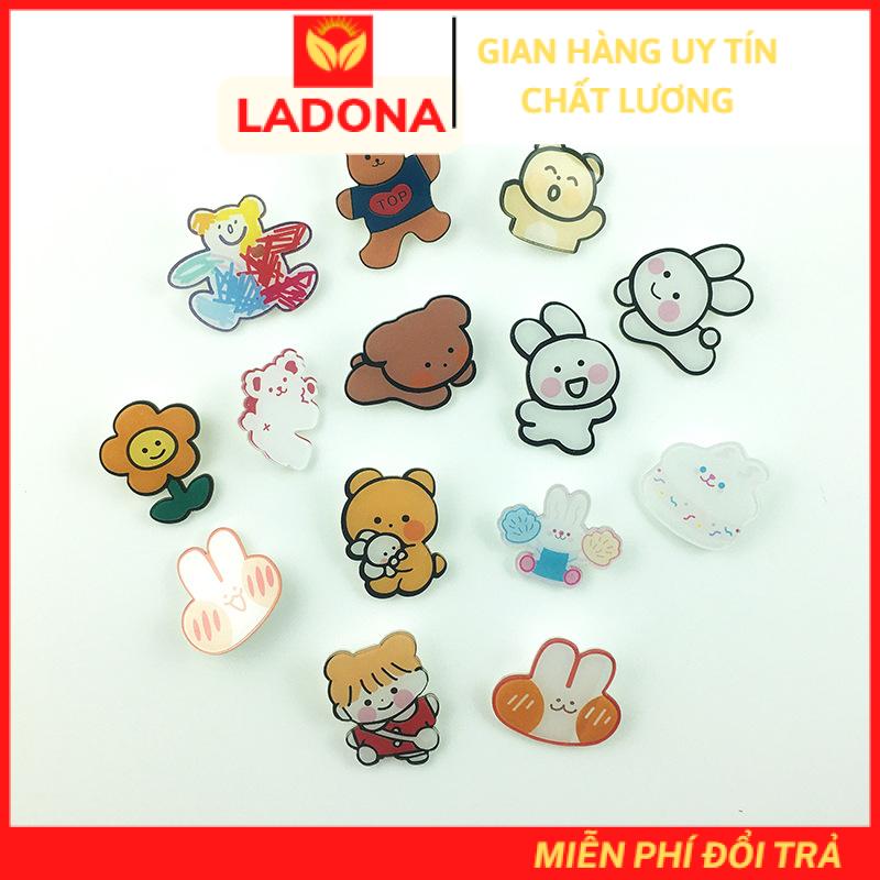 Phụ kiện Sticker gài ghim cài Balo Túi Ví trang trí sinh động ST1