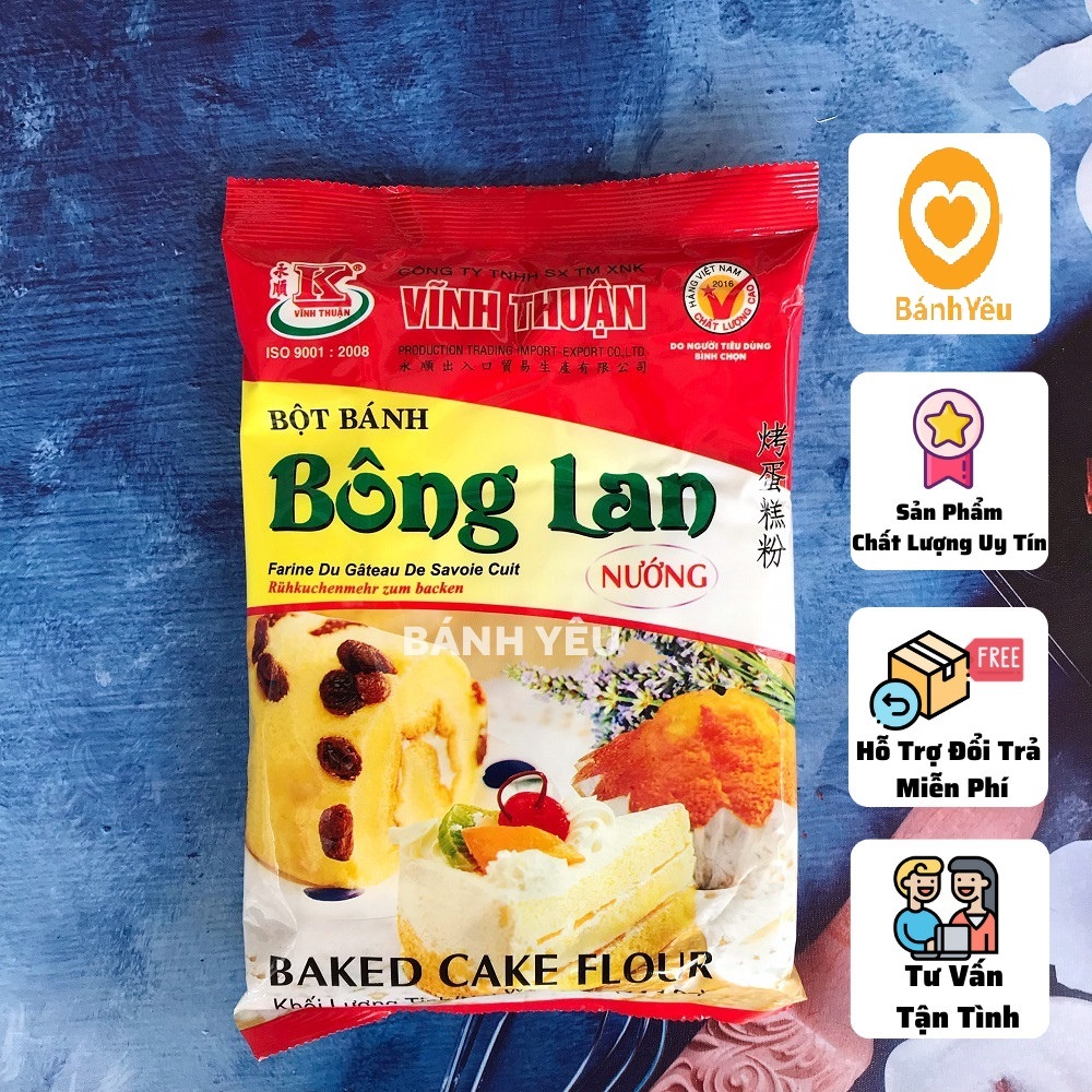 Bột bánh bông lan nướng vĩnh thuận 400g - có sẵn bột nổi