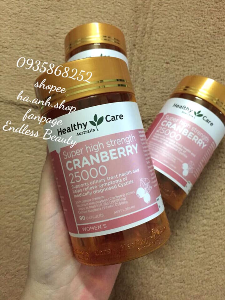Healthy Care Super Cranberry 25000mg 90 viên mẫu mới