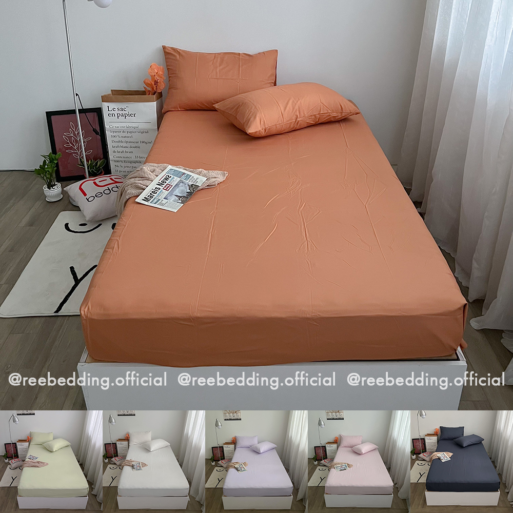 Bộ ga giường và vỏ gối Cotton TC Pastel REE Bedding đủ size nệm CTC195