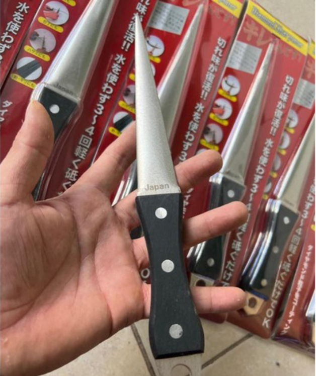 Dũa kim cương mài dao kéo cắt cành tiêu chuẩn Nhật Bản thép carbon cao cấp T2 chống mài mòn, giũa đa năng mài kéo bonsai
