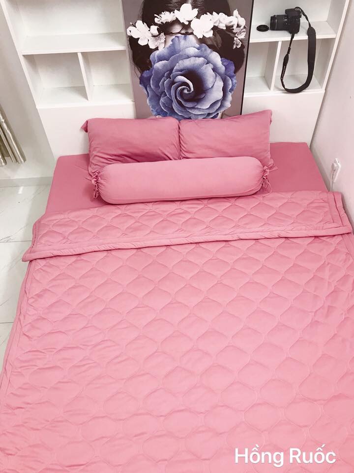 Drap lẻ thun lạnh hàn quốc lan phạm bedding - màu hồng ruốc