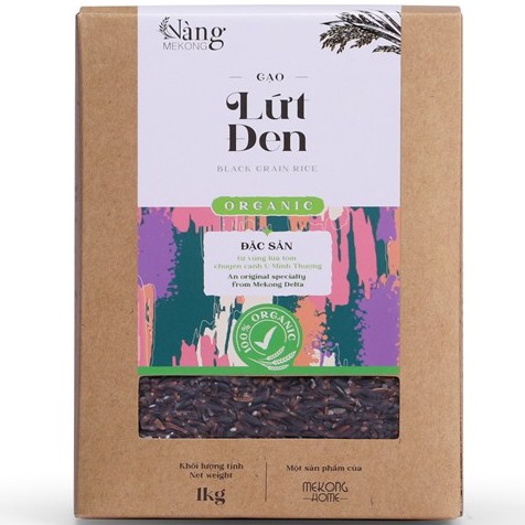Gạo Hữu Cơ - Gạo LỨT ĐEN 1kg