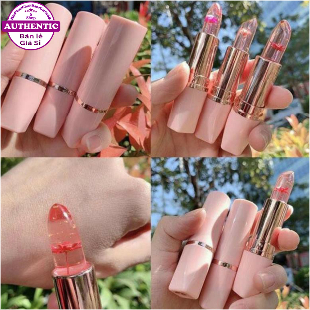 Son Thạch HOT TREND Hương Hoa - Dưỡng Ẩm Môi - Lâu Trôi - Thay Đổi Màu Sắc Theo Nhiệt Độ - Hàng Chuẩn AUTH