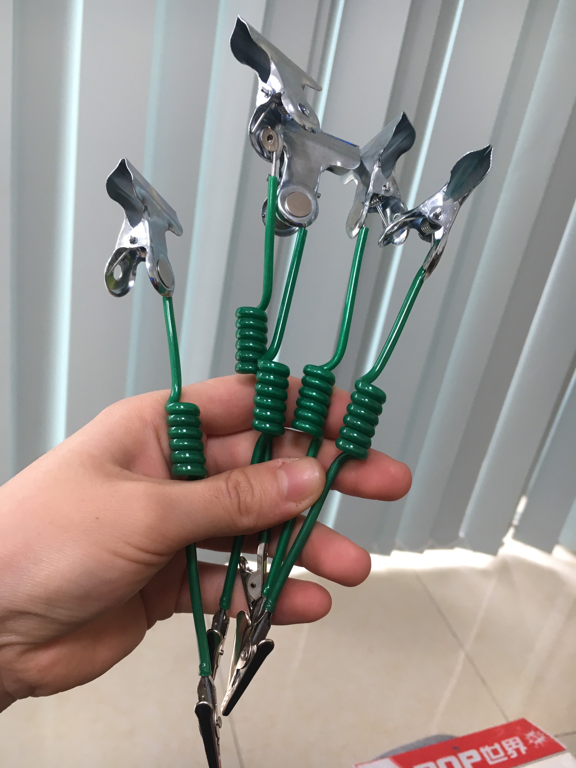 Combo 10 kẹp lò xo, kẹp lò xo mỏ cá sấu, kẹp wobbler lò xo