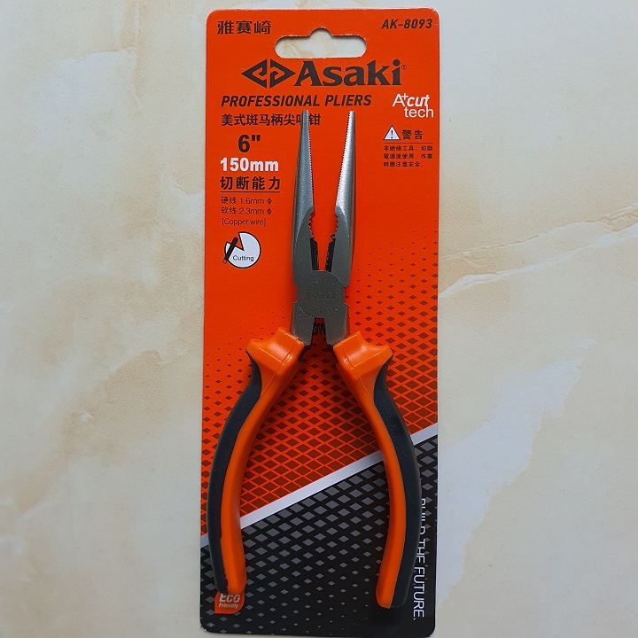 Kìm nhọn Asaki Nhật Bản  - Kềm nhọn Asaki, Kềm mỏ nhọn, Kềm miệng dài