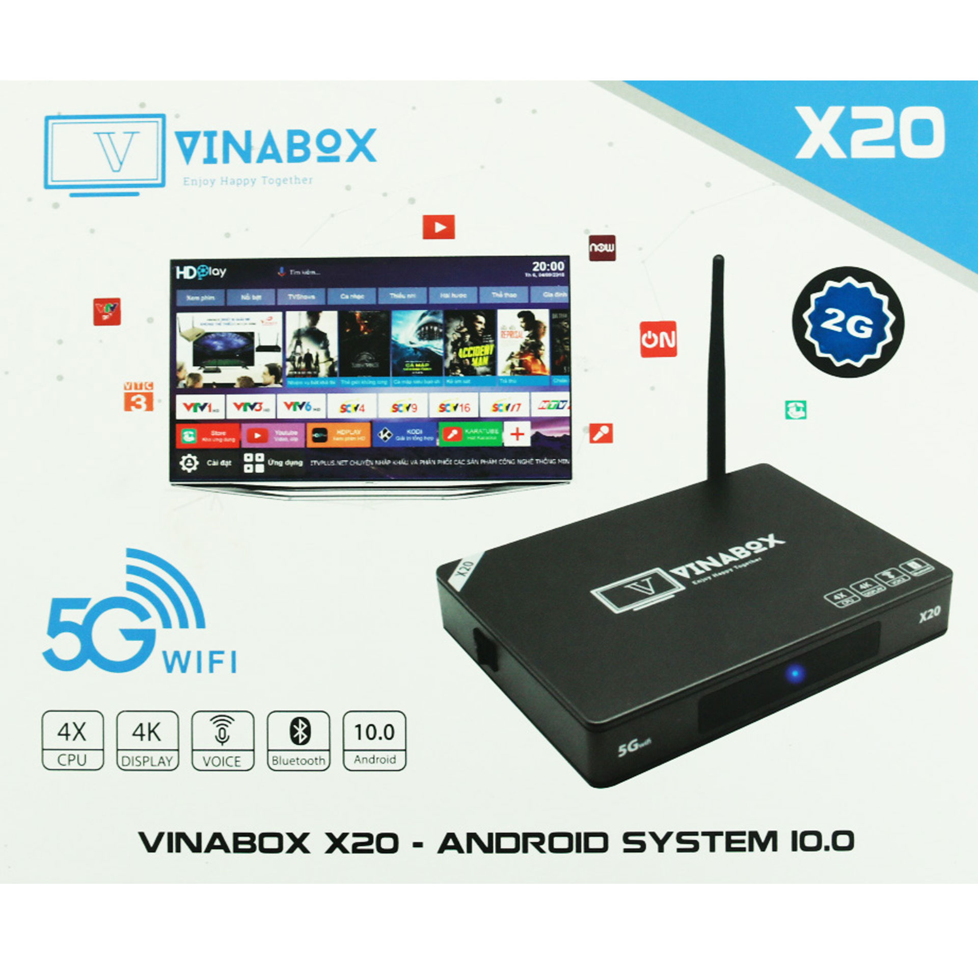 Vinabox x20 - android 10 siêu mượt