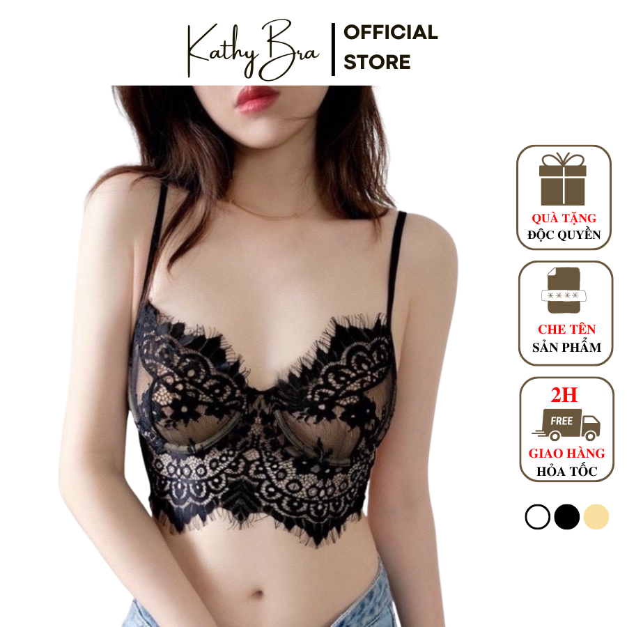 A02 Áo Bra Ren Bralette Áo Lót Có Gọng Mút Mỏng Nâng Ngực Kiểu Dáng Sexy Gợi Cảm Hàng Quảng Châu Loại 1