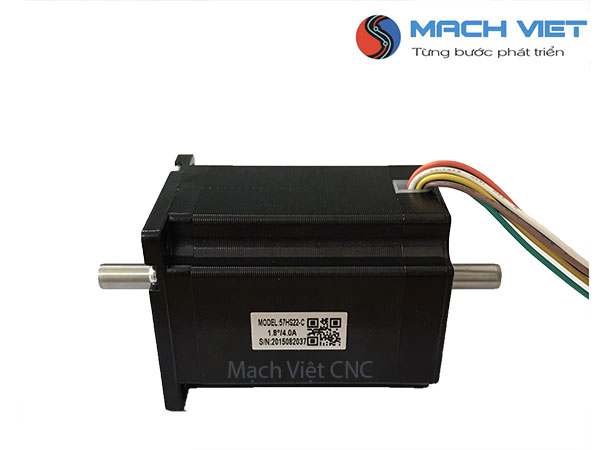 Động cơ bước Leadshine 2 đầu trục 57HS22 -C dùng cho máy CNC, máy khẩu trang