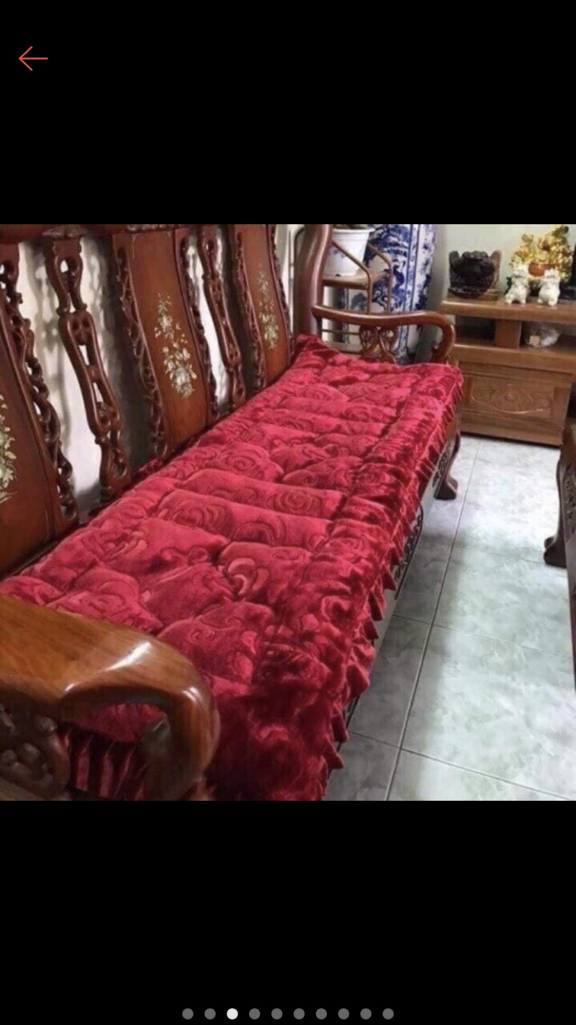 Thảm nỉ nhung trải ghế , vân hoa nổi sang trọng đủ 3 màu