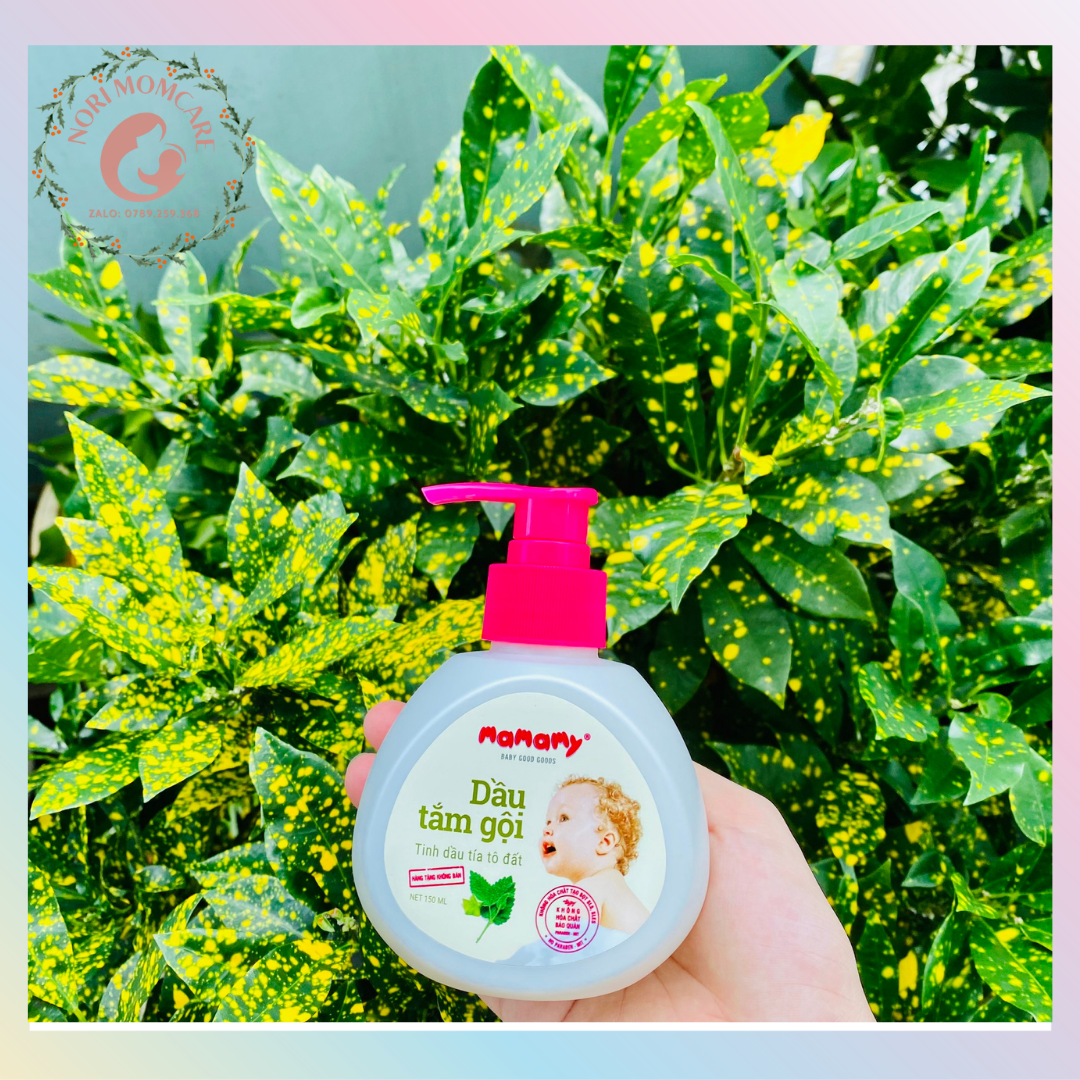 Dầu tắm gội thiên nhiên Mamamy sạch khuẩn, siêu dưỡng ẩm an toàn cho bé 150ml