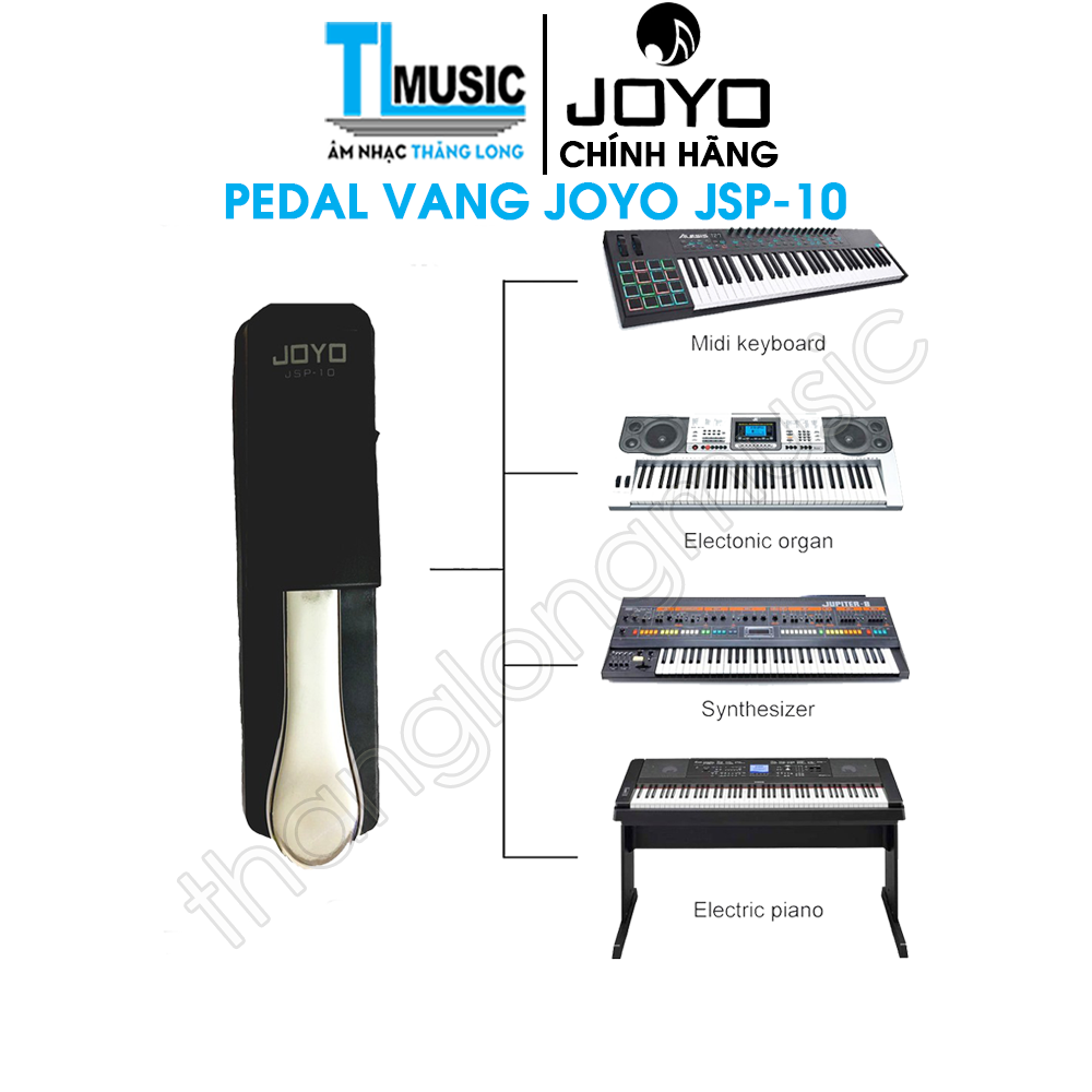 Chính Hãng Joyo JSP-10 Pedal Vang - Sustain Pedal Có Công Tắc Đổi Chiều Dùng Cho Đàn Organ và Piano Điện