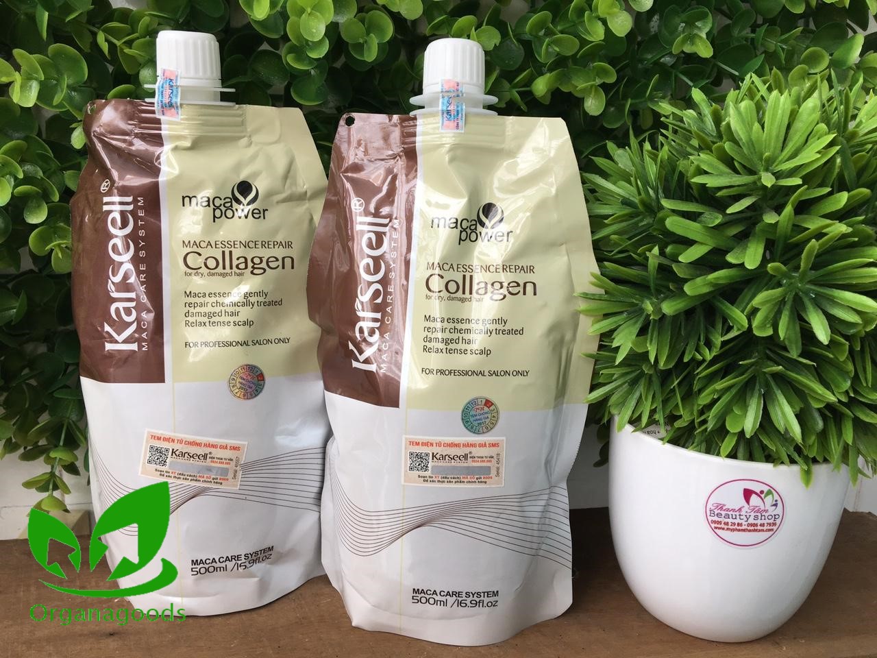 Dưỡng Tóc Collagen Maca 500ml/Kem Hấp Dầu Collagen Karseell Maca Power 500ml/Ủ tóc Collagen Karseell Maca Power