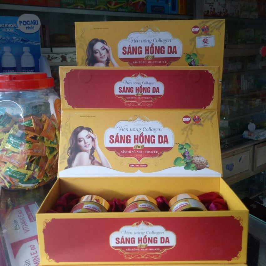 Viên uống đẹp da colagen sáng hồng da coco