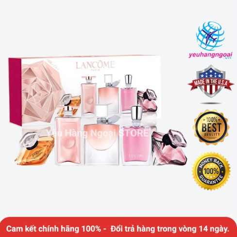 Bộ 5 nước hoa mini Lancome Mini của Pháp.