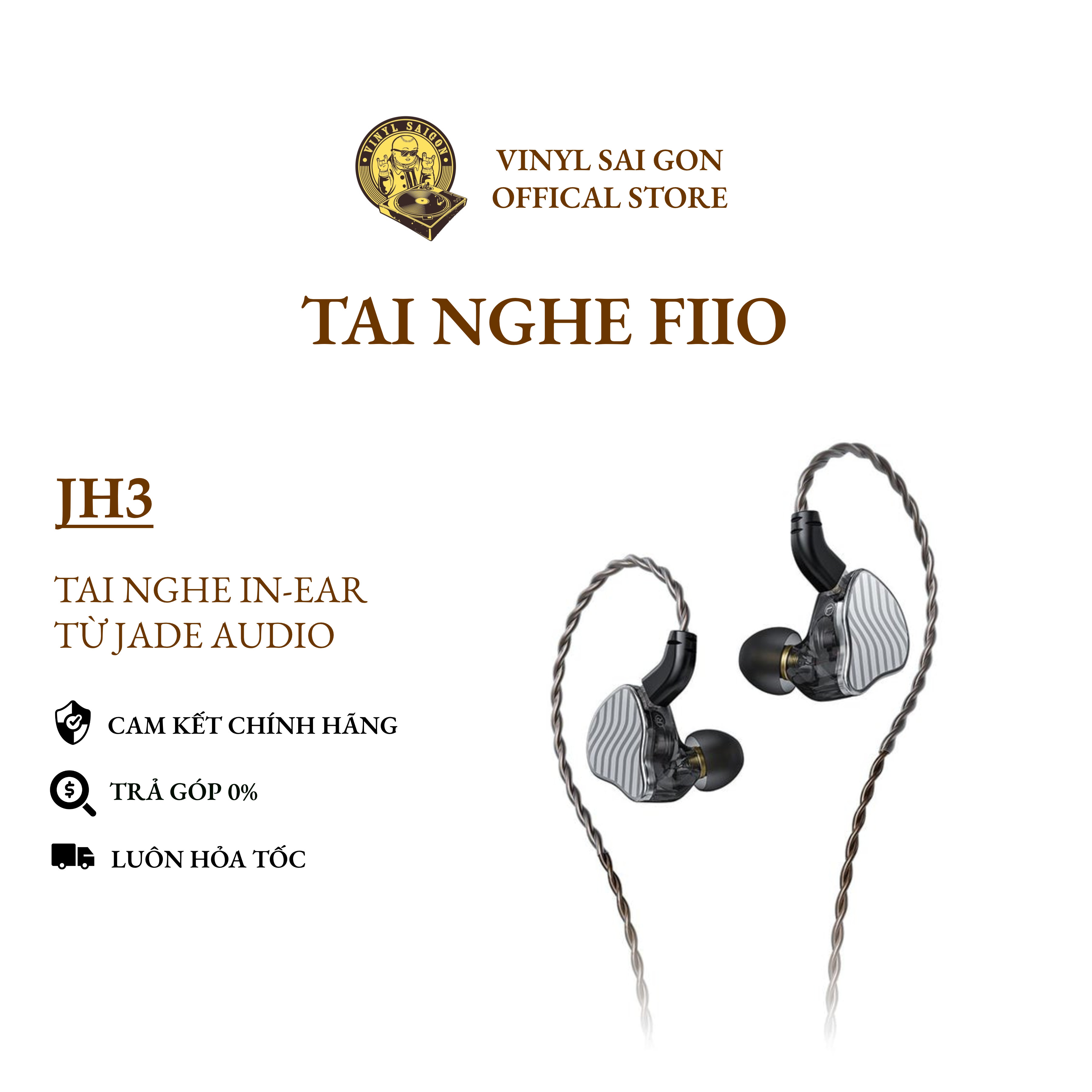 Tai nghe fiio jh3 - bảo hành chính hãng 12 tháng