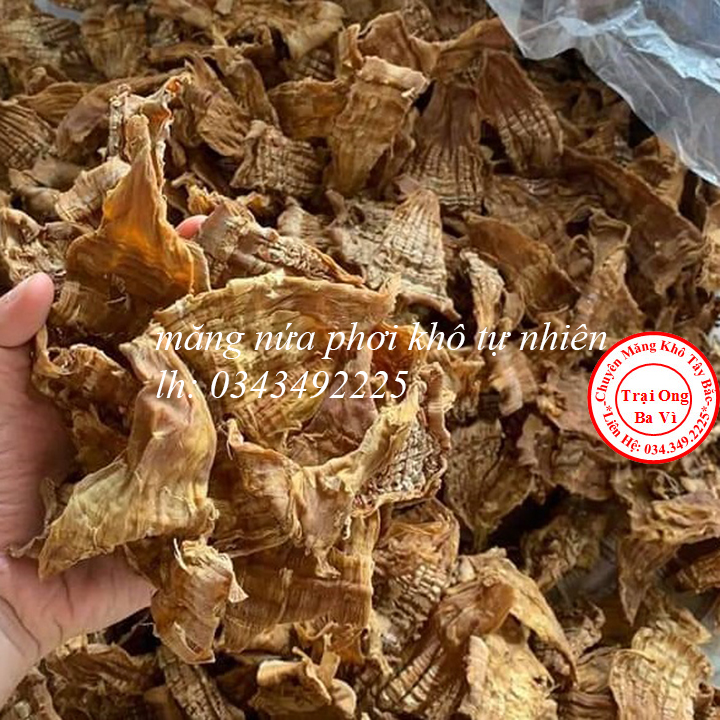 Măng nứa khô đặc sản rừng chiềng khương sơn la do dân bản tự lấy và phơi túi 500 gam