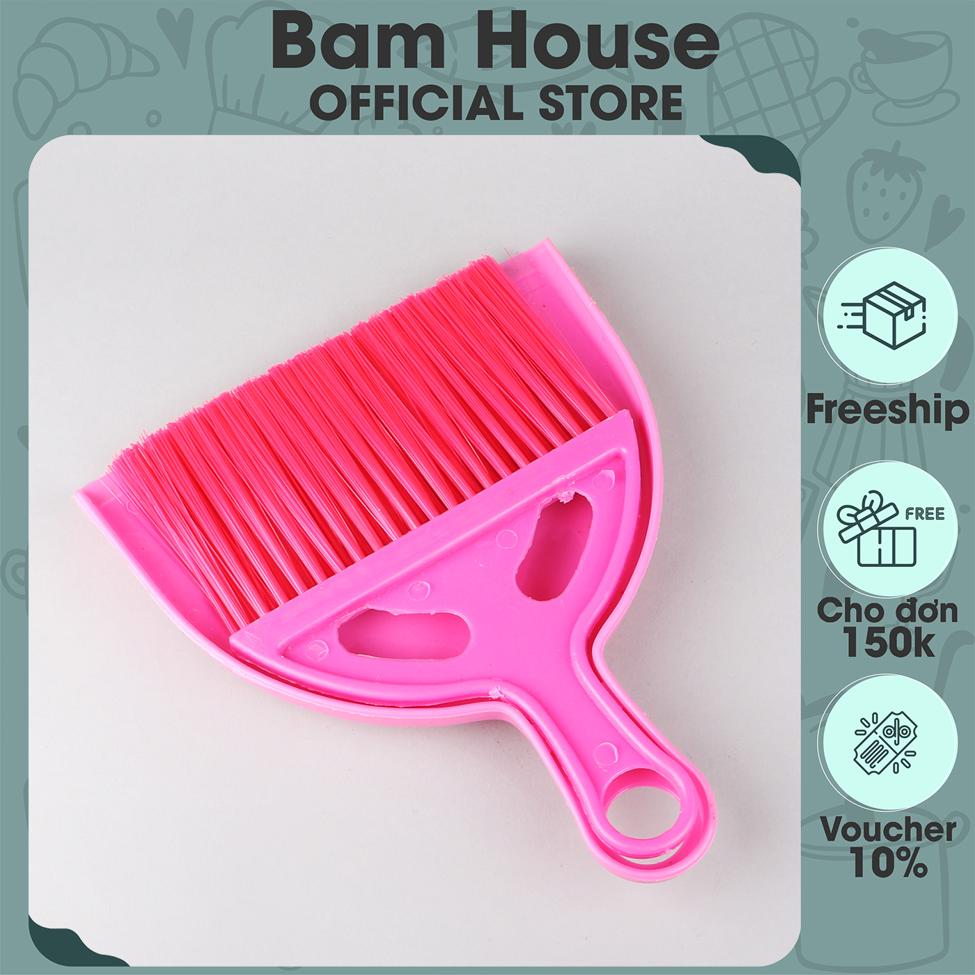 Dụng cụ hốt rác mini Bam House dành cho văn phòng và bàn làm việc cao cấp HR01