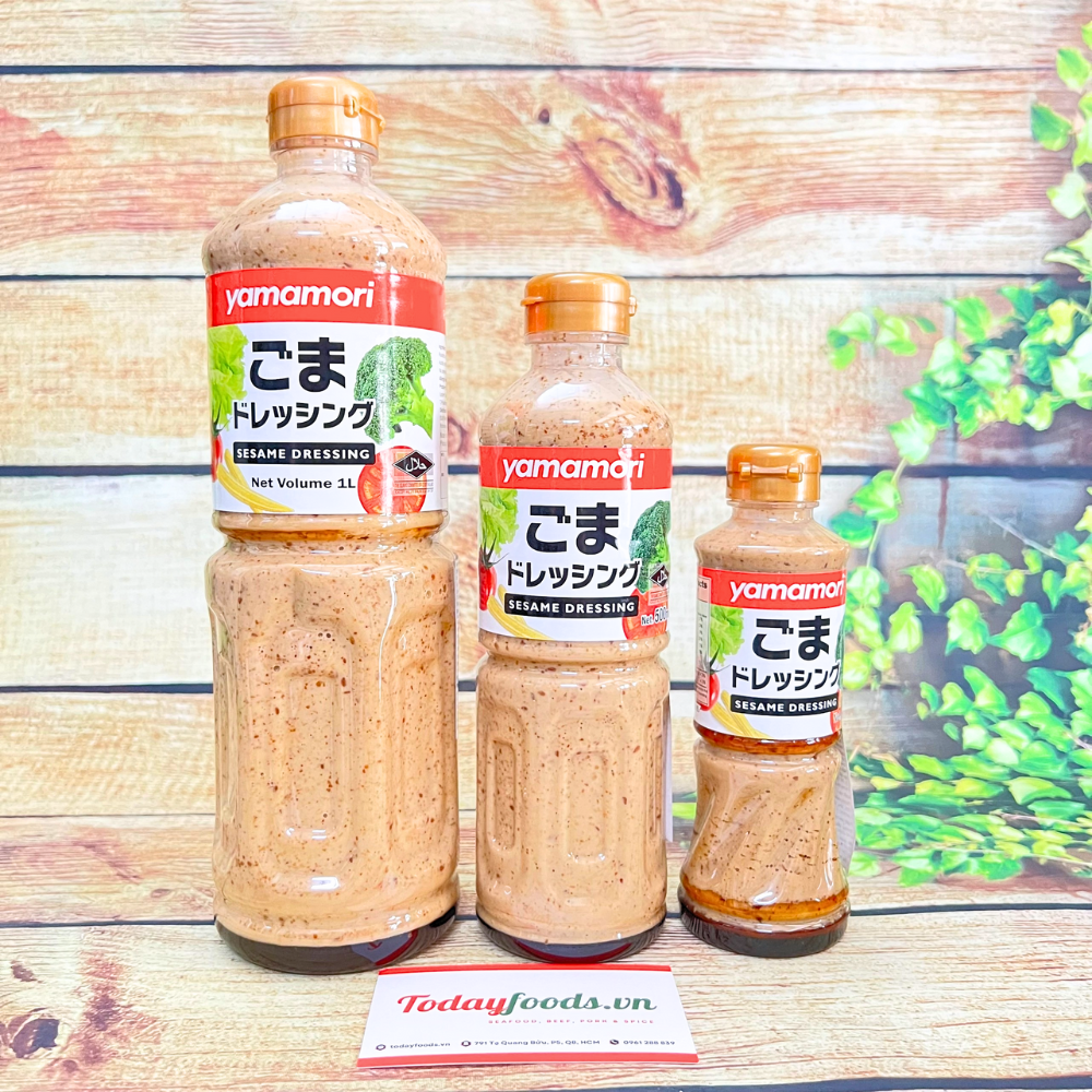 Nước Xốt Mè Rang / Sốt Mè Rang / Nước Chấm Mè rang  YAMAMORI  | Dùng chấm, trộn salad, Salad Dressing