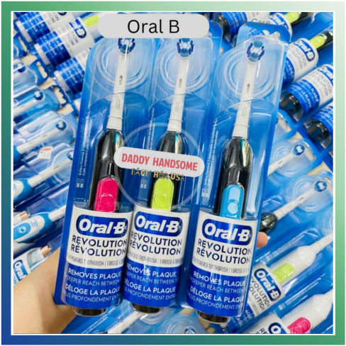 Bàn chải pin oral-b revolution - dùng pin aa , bàn chải điện dùng pin oral b braun