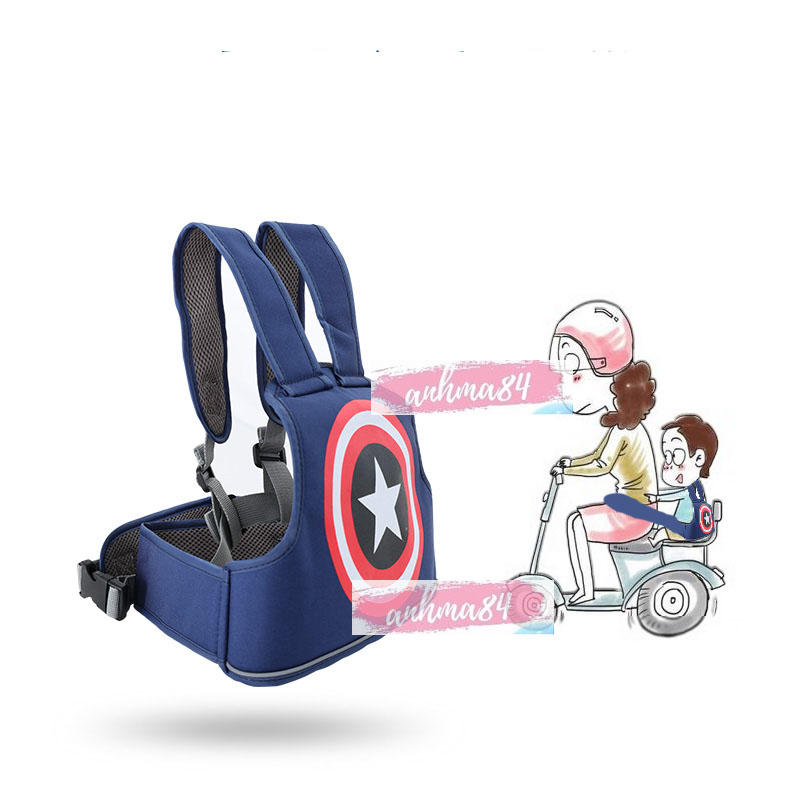 [HCM]Đai Đi Xe Máy Cho Bé - Đai Xe Máy An Toàn Cho Bé - Đai Trẻ Em - Đai Em Bé - KIDS GARDEN