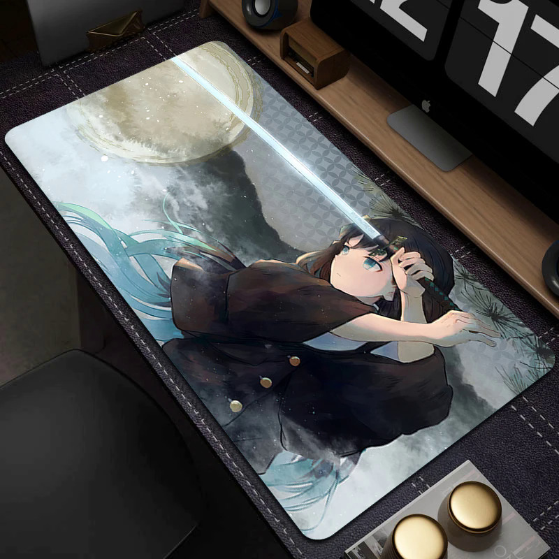 Anime chuột Pad kimetsu không có Yaiba HD in OTAKU lớn Mousepad Gamer Bàn phím Pad Mat XXL Quỷ Slayer HD in Bàn chơi game mat8889