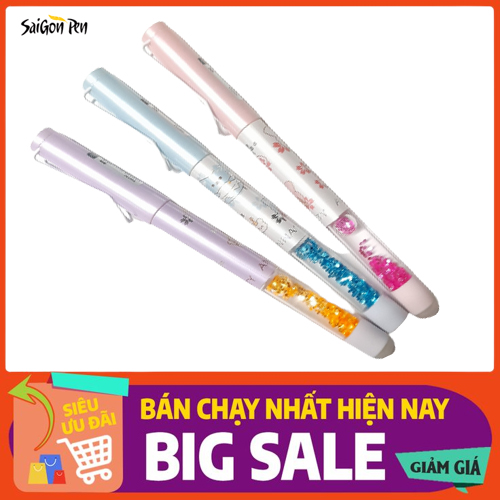 Bút máy xóa được yuri 11 ,ngòi êm trơn, ngòi mài nét 0.5mm - bút máy sài gòn