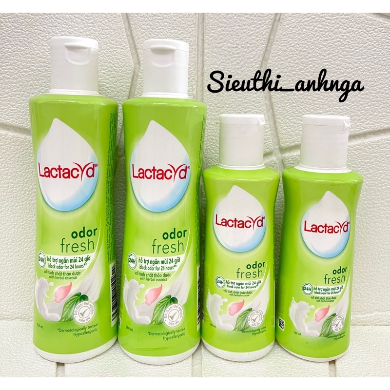 Dung dịch vệ sinh lactacyd 150ml/250ml lá trầu không& nước hoa hồng