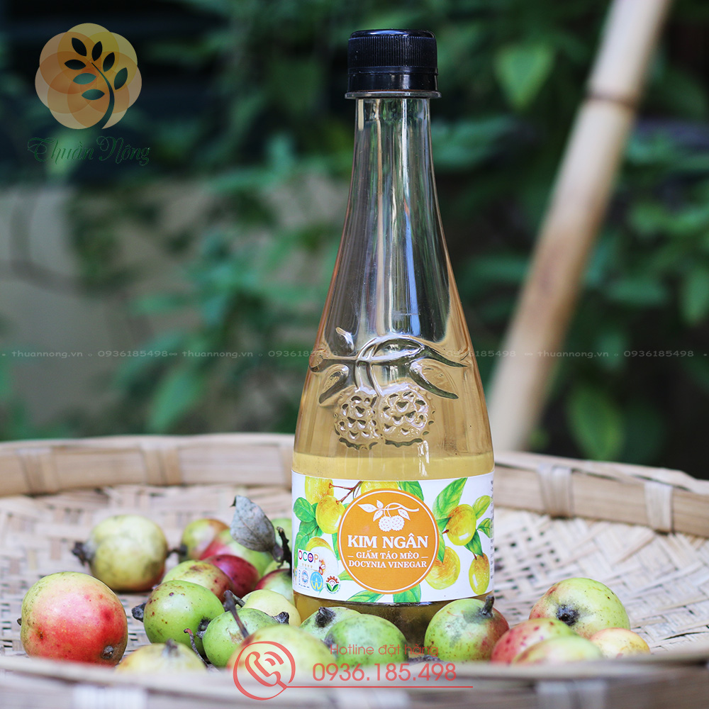 GIẤM HOA QUẢ KIM NGÂN 450ML - Kim Ngan Fruit Vinegar Thơm - Thanh dịu