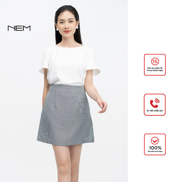 Chân váy caro thiết kế nem fashion z41812