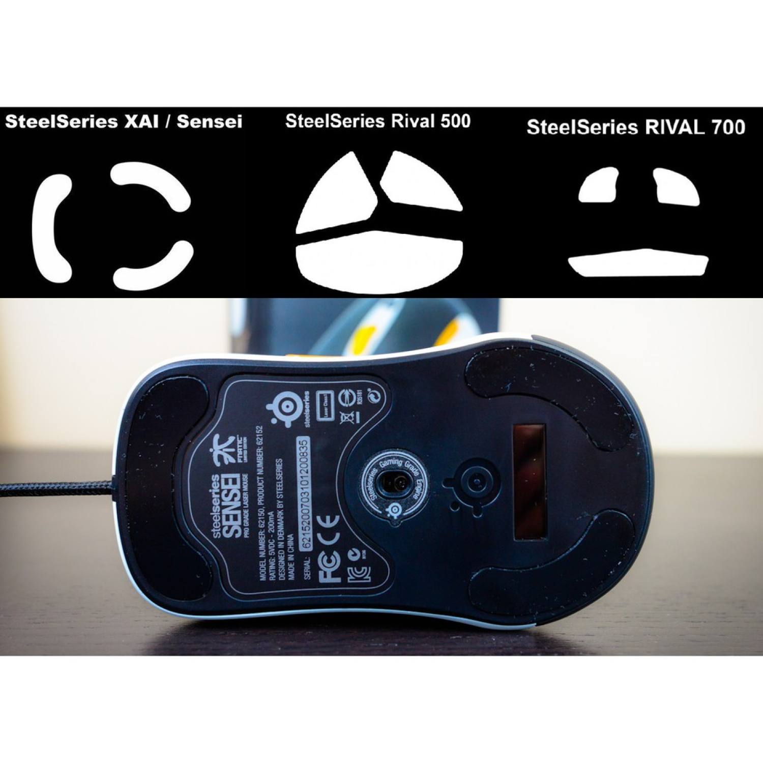 Tấm dán chân chuột mouse feet dùng cho steelseries sensei xai rival 100 110 310 500 600 650 700 3