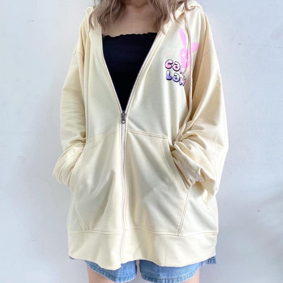 Áo hoodie nữ phối dây kéo(HÀNG HÓT HÓT NHÉ CHỊ EM)mặc là thích 2020