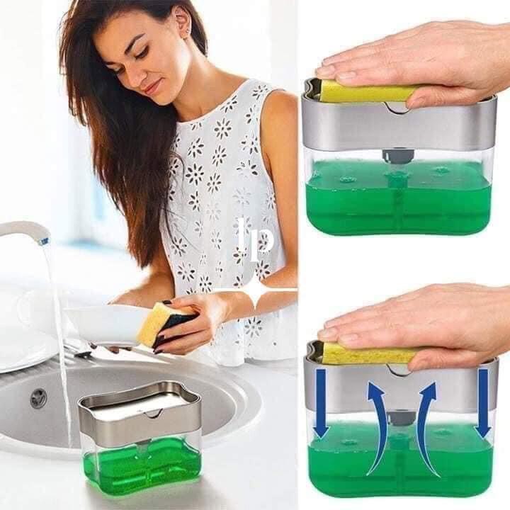 Hộp đựng nhấn xà bông rửa chén