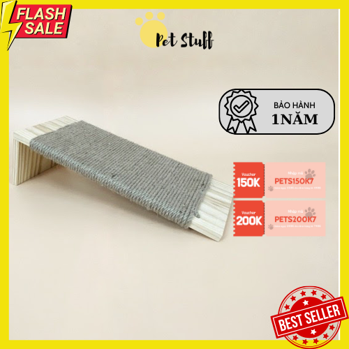 Bàn cào móng cho mèo BC-02 - Bàn cào móng bằng gỗ cho mèo