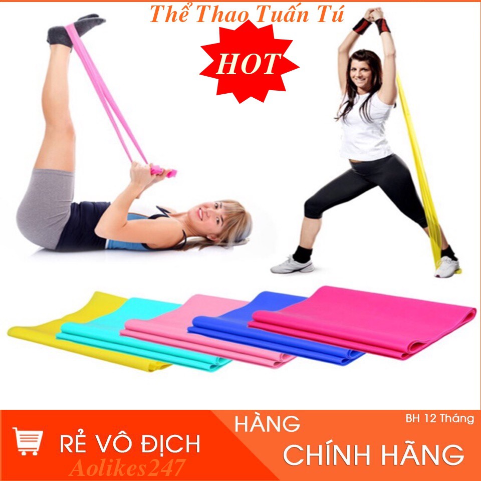Dây Cao Su Đàn Hồi Kháng Lực Tập Thể Dục Yoga 15 Mét Y11