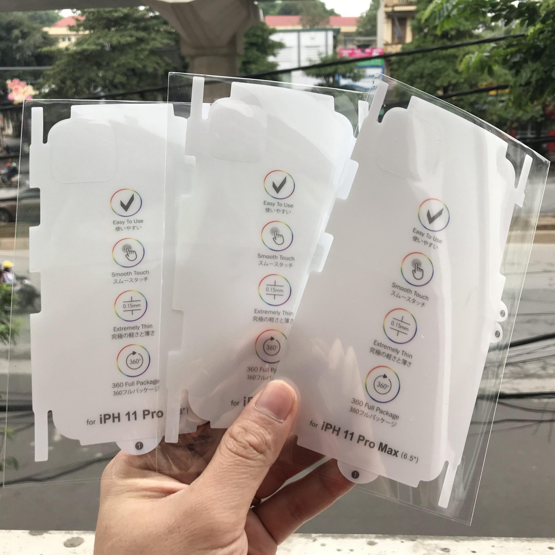 Dán PPF iPhone 11 Pro full nhám mặt sau ...