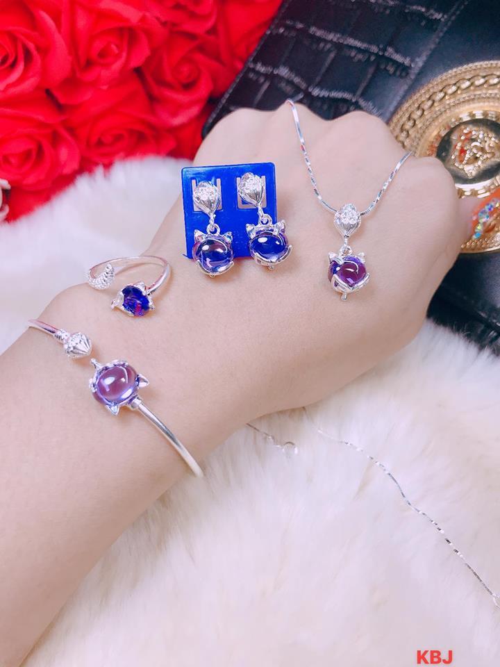 Bộ trang sức bạc hồ ly bts55