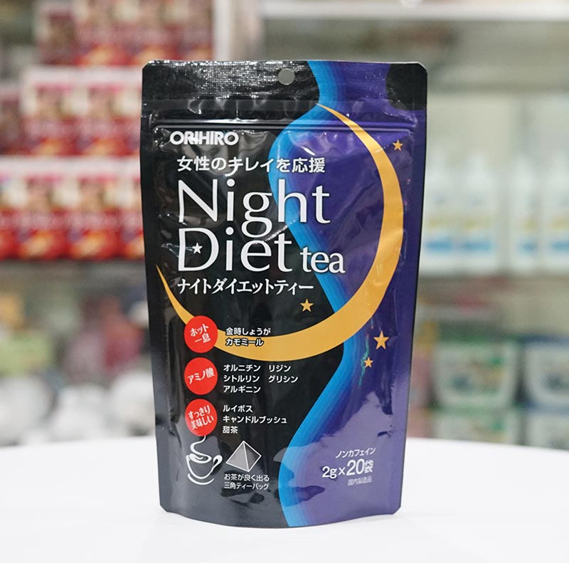 Date 07/24 trà hỗ trợ giảm cân orihiro night diet tea 2g x 20 gói