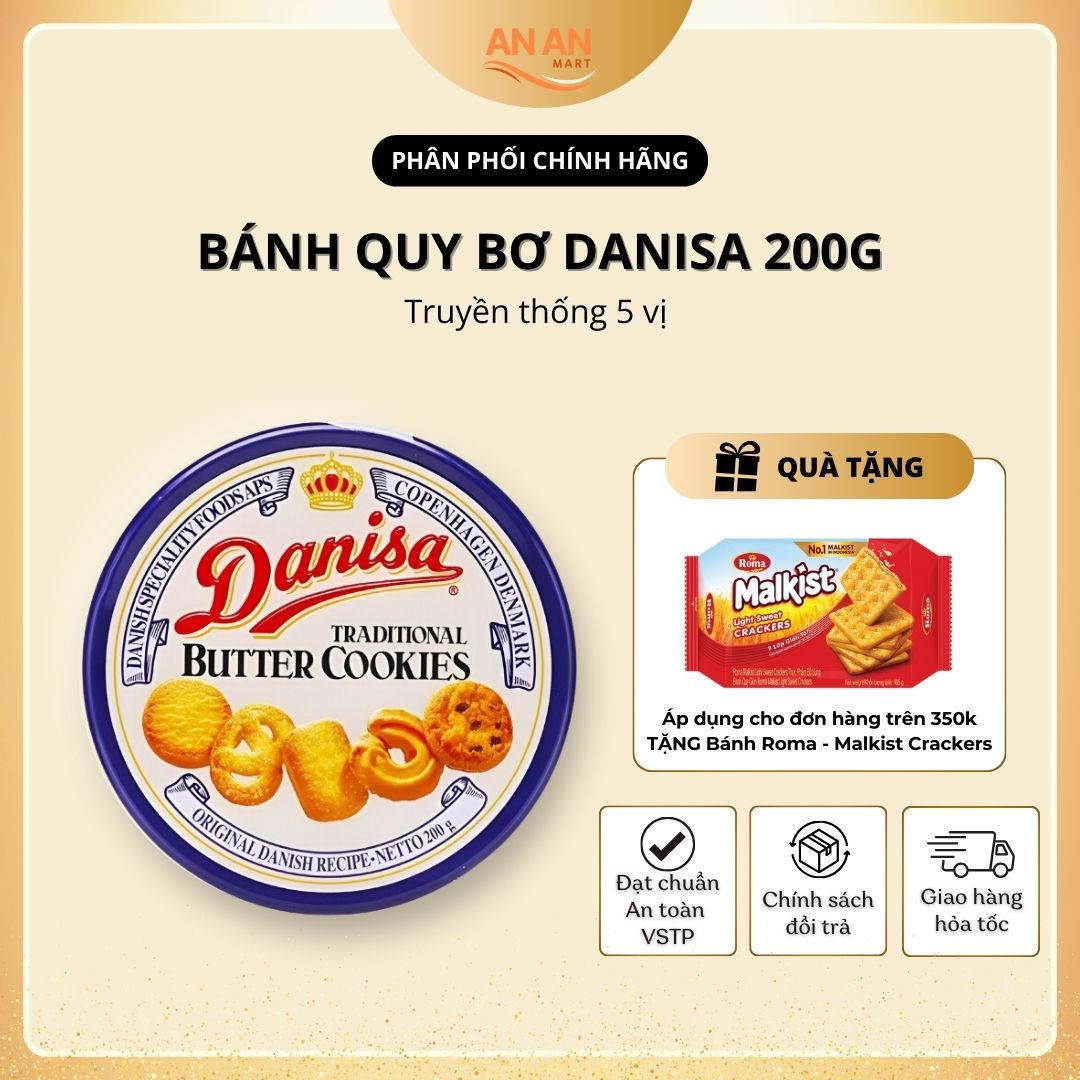 Bánh Quy Bơ DANISA 200g thơm ngon, bổ dưỡng