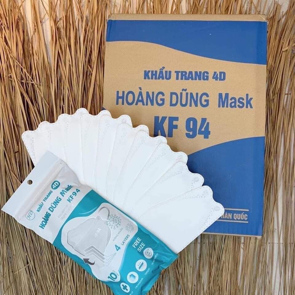 Khẩu trang kf94 hoàng dũng 1 thùng 300 cái
