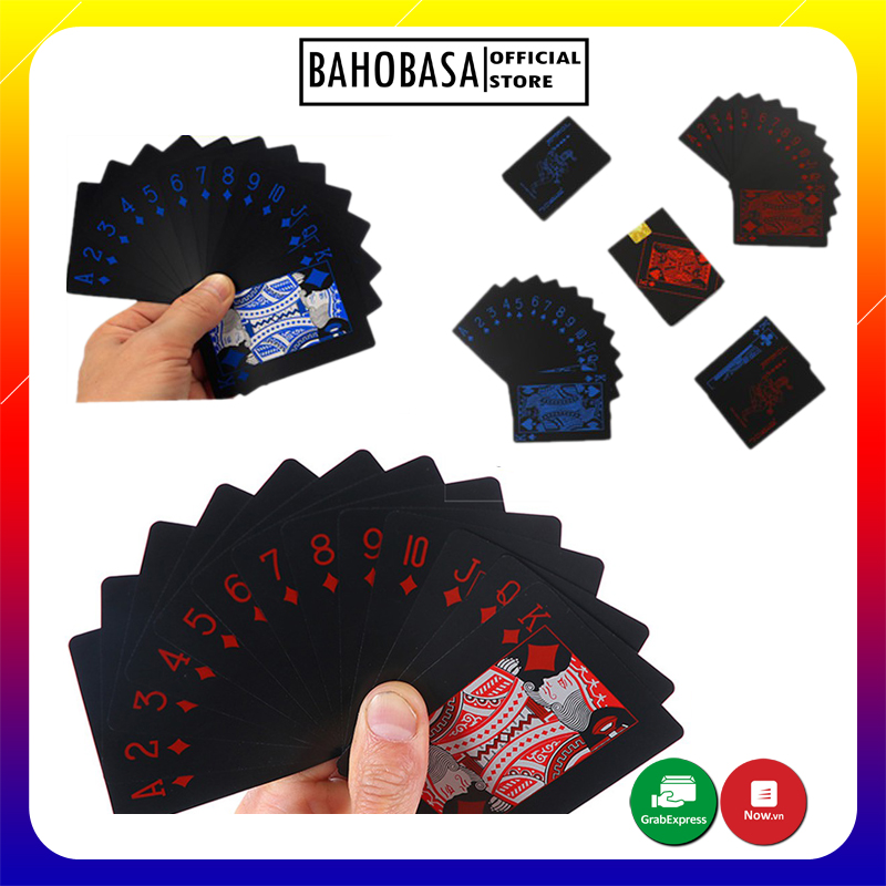 Bộ Bài Tây POKER Chất Liệu Nhựa PVC Chống Thấm Nước 2 Màu