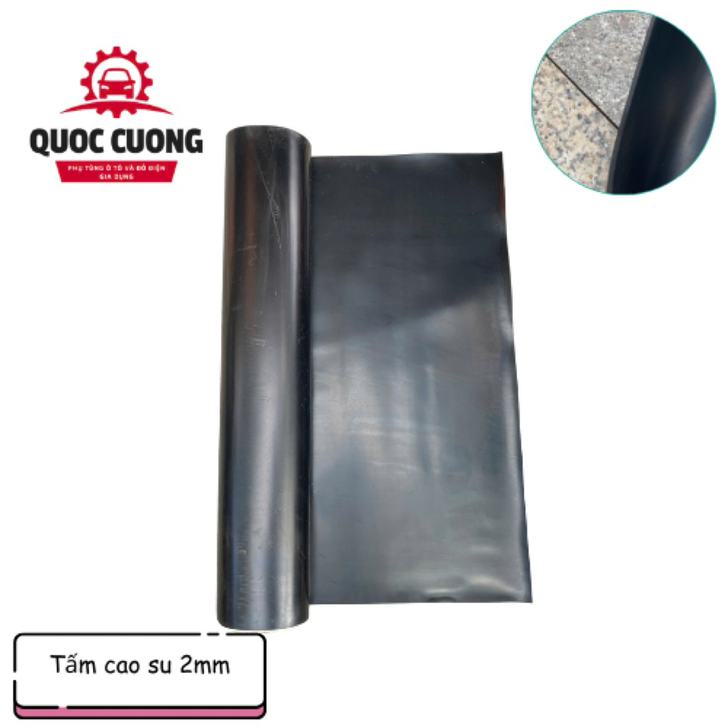CAO SU DÀY 2mm, CAO SU THIÊN NHIÊN DẺO (GIÁ BÁN THEO TẤM)