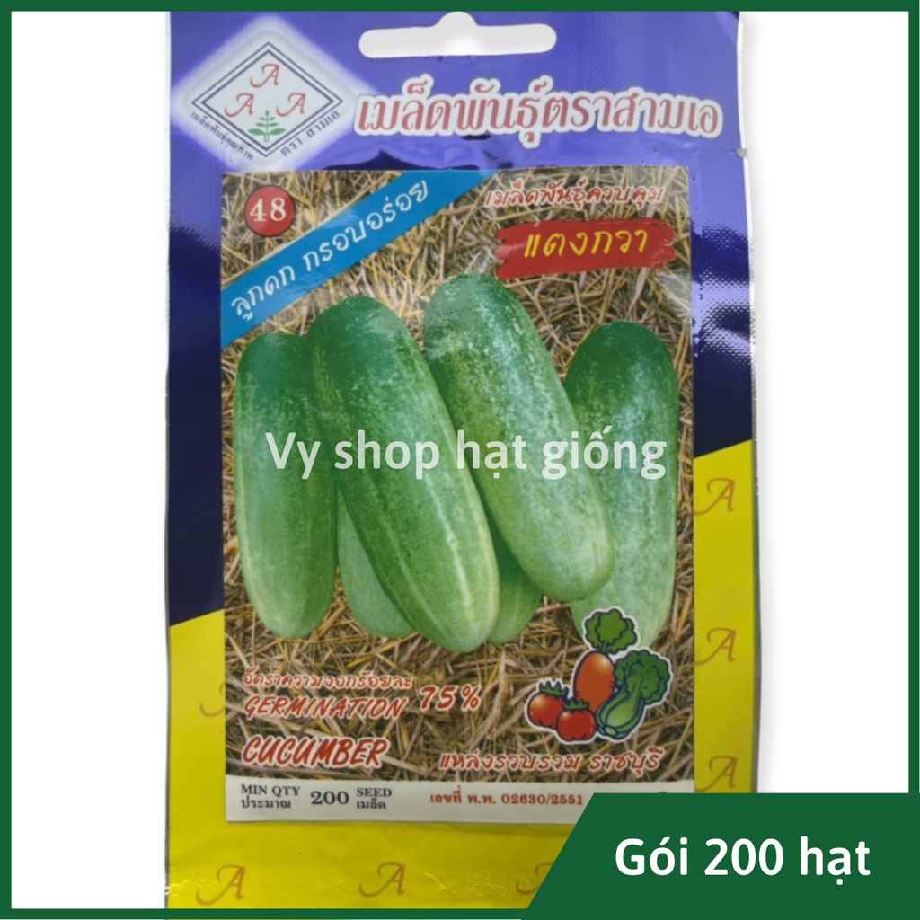 Hạt giống dưa chuột mèo Thái Lan gói 200 hạt