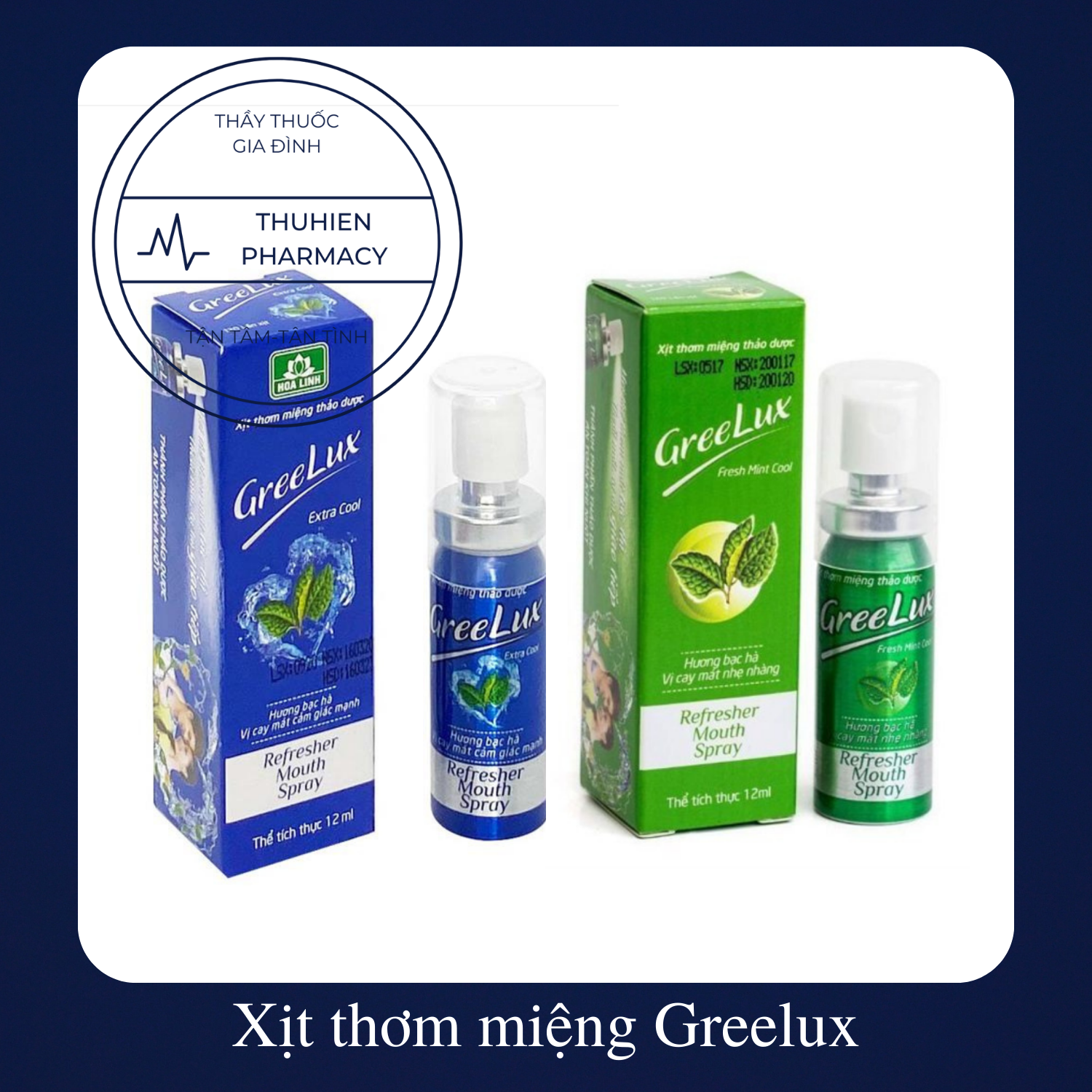 Xịt thơm miệng thảo dược Greelux
