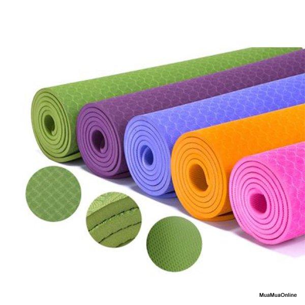 Thảm Tập Yoga PVC Dày 3 Ly 173x61cm Siêu Bền